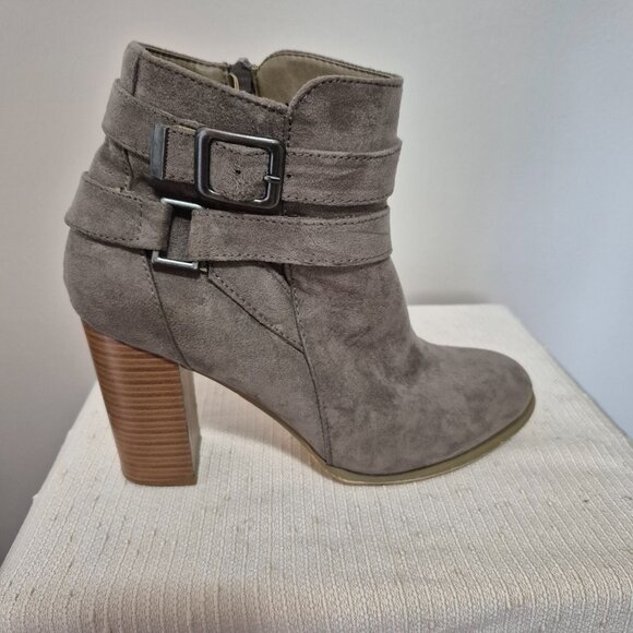 Faux Suede Booties - Picture 2 of 11